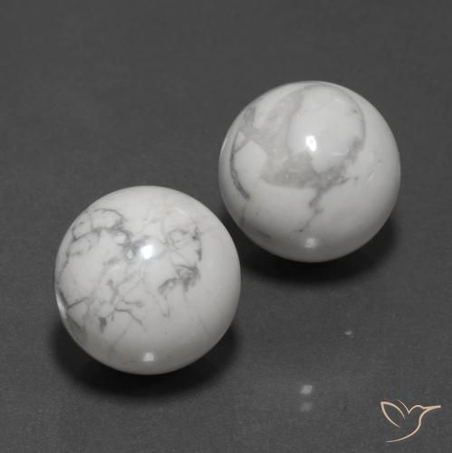 Shop natural 46.04ct Blanc grisâtre Howlite gems, Sphère / Boule, from États Unis at GemSelect. In stock, global shipping!