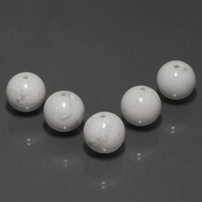 Achetez naturel ct blanc howlite gems, sphère / boule, en provenance états unis chez gemselect. en stock, livraison internationale!