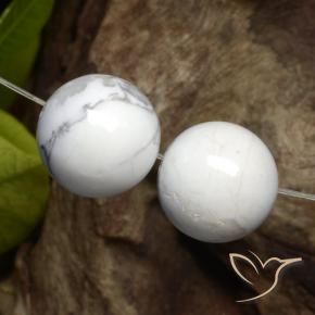 Shop natural 30.18ct Blanc grisâtre Howlite gems, Sphère / Boule, from États Unis at GemSelect. In stock, global shipping!