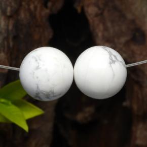 Achetez naturel 29,43ct blanc howlite gems, sphère / boule, en provenance états unis chez gemselect. en stock, livraison internationale!