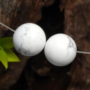 Achetez naturel 29,43ct blanc howlite gems, sphère / boule, en provenance états unis chez gemselect. en stock, livraison internationale!