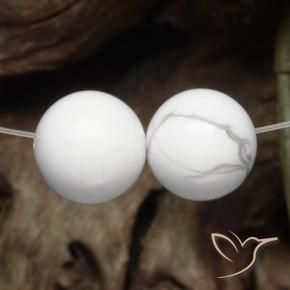 Shop natural 30.36ct Blanc grisâtre Howlite gems, Sphère / Boule, from États Unis at GemSelect. In stock, global shipping!