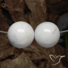 Shop natural 29.40ct Blanc grisâtre Howlite gems, Sphère / Boule, from États Unis at GemSelect. In stock, global shipping!