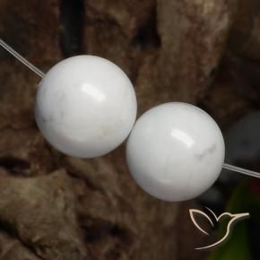 Shop natural 29.40ct Blanc grisâtre Howlite gems, Sphère / Boule, from États Unis at GemSelect. In stock, global shipping!