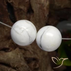 Shop natural 30.50ct Blanc grisâtre Howlite gems, Sphère / Boule, from États Unis at GemSelect. In stock, global shipping!