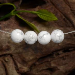 Achetez naturel 14,22ct blanc howlite gems, sphère / boule, en provenance états unis chez gemselect. en stock, livraison internationale!
