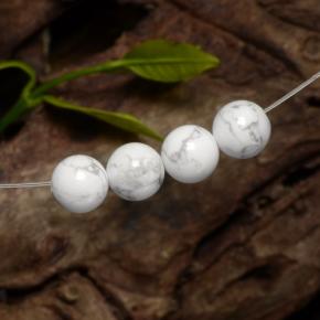 Achetez naturel 14,22ct blanc howlite gems, sphère / boule, en provenance états unis chez gemselect. en stock, livraison internationale!