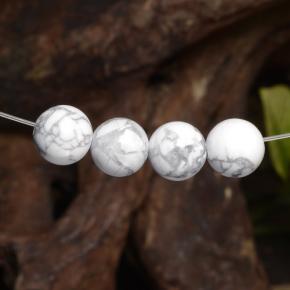 Achetez naturel 14,30ct blanc howlite gems, sphère / boule, en provenance états unis chez gemselect. en stock, livraison internationale!