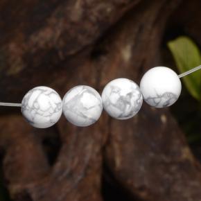 Achetez naturel 14,30ct blanc howlite gems, sphère / boule, en provenance états unis chez gemselect. en stock, livraison internationale!