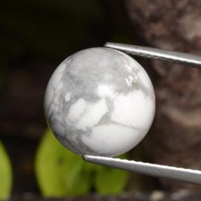 Howlite Blanc grisâtre naturelle Sphère / Boule, 15.45 ct, Opaque