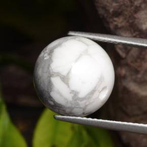 Howlite Blanc grisâtre naturelle Sphère / Boule, 15.45 ct, Opaque