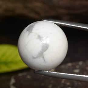 Howlite blanc multicolore naturelle sphère / boule, 23,14 ct, opaque