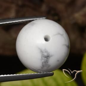 Howlite Blanc grisâtre naturelle Sphère / Boule, 23.54 ct, Opaque