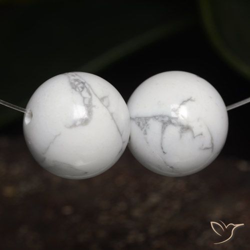 46.72ctw Naturel Blanc grisâtre Howlite, Sphère / Boule, Opaque