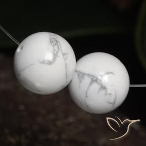 Shop natural 46.72ct Blanc grisâtre Howlite gems, Sphère / Boule, from États Unis at GemSelect. In stock, global shipping!