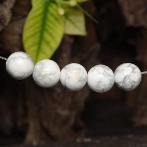 Achetez naturel 23,00ct blanc howlite gems, sphère / boule, en provenance états unis chez gemselect. en stock, livraison internationale!