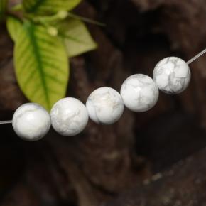 Achetez naturel 23,00ct blanc howlite gems, sphère / boule, en provenance états unis chez gemselect. en stock, livraison internationale!