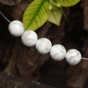 Achetez naturel 23,00ct blanc howlite gems, sphère / boule, en provenance états unis chez gemselect. en stock, livraison internationale!