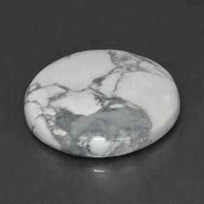 Howlite Blanc multicolore naturelle Coupe roude, 62.63 ct, Opaque