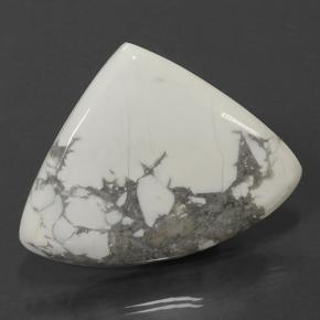 Howlite blanc multicolore naturelle en forme de poire, 103,42 ct, opaque