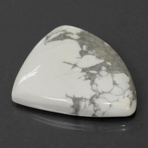 Howlite blanc multicolore naturelle en forme de poire, 103,42 ct, opaque