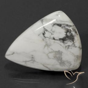 Howlite Blanc grisâtre naturelle En forme de poire, 71.74 ct, Opaque