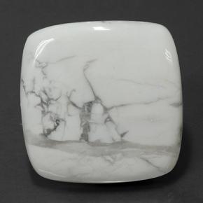 Howlite blanc naturelle coupe coussin, 78,87 ct, opaque