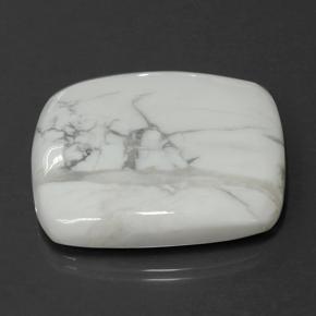 Howlite blanc naturelle coupe coussin, 78,87 ct, opaque