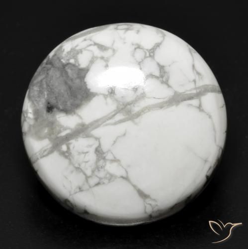 Howlite Blanc grisâtre naturelle Tour, 22.71 ct, Opaque