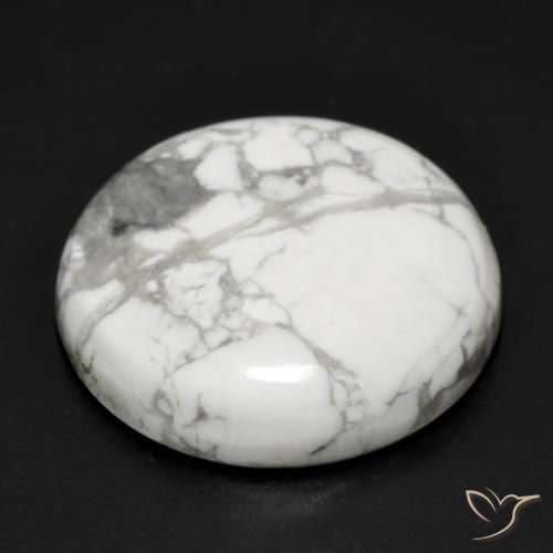 Howlite Blanc grisâtre naturelle Tour, 22.71 ct, Opaque
