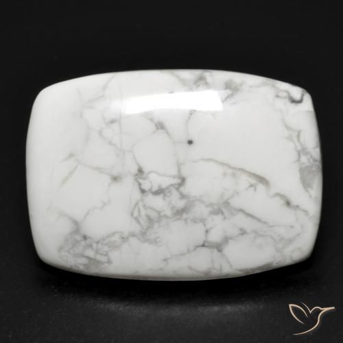 15.83ct Naturel Blanc grisâtre Howlite, Coussin, Opaque