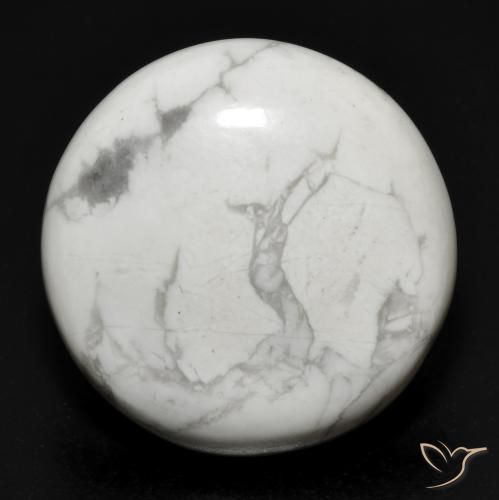 23.11ct Naturel Blanc grisâtre Howlite, Tour, Opaque