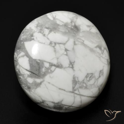 Howlite Blanc grisâtre naturelle Tour, 23.11 ct, Opaque
