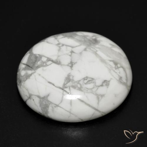 Howlite Blanc grisâtre naturelle Tour, 23.11 ct, Opaque