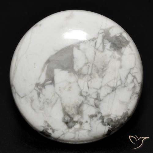 27.40ct Naturel Blanc grisâtre Howlite, Tour, Opaque