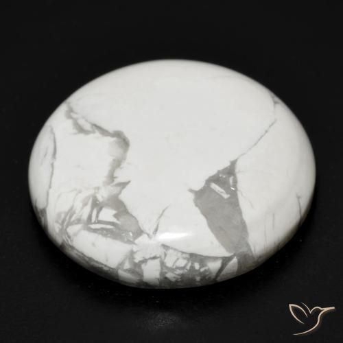 Howlite Blanc grisâtre naturelle Tour, 25.51 ct, Opaque
