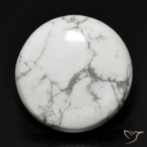 17.88ct Naturel Blanc grisâtre Howlite, Tour, Opaque