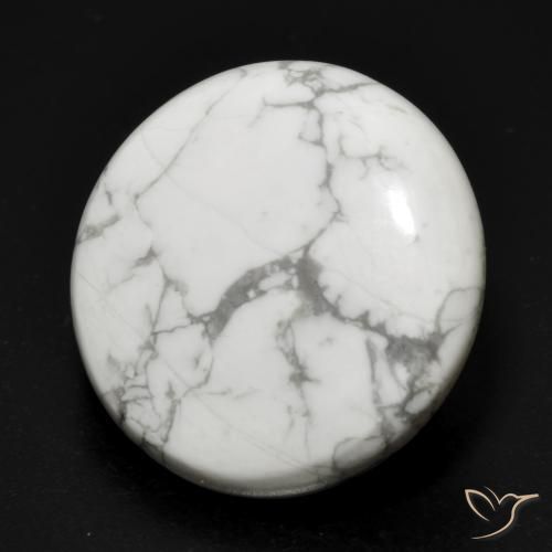 Howlite Blanc grisâtre naturelle Tour, 17.88 ct, Opaque