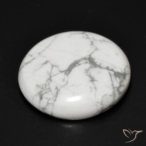 Howlite Blanc grisâtre naturelle Tour, 17.88 ct, Opaque