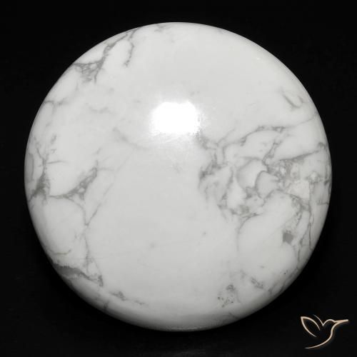 23.18ct Naturel Blanc grisâtre Howlite, Tour, Opaque