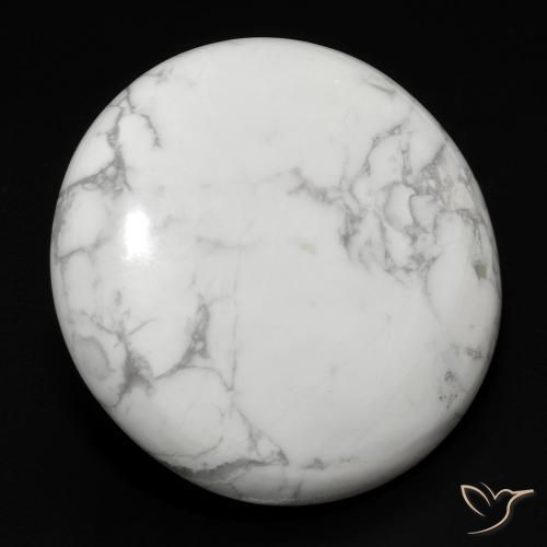 Howlite Blanc grisâtre naturelle Tour, 23.18 ct, Opaque