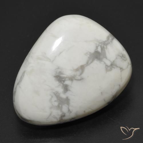 20.73ct Naturel Blanc grisâtre Howlite, Fantaisie, Opaque