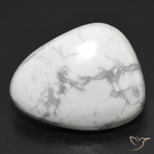 Howlite Blanc grisâtre naturelle Fantaisie, 20.73 ct, Opaque