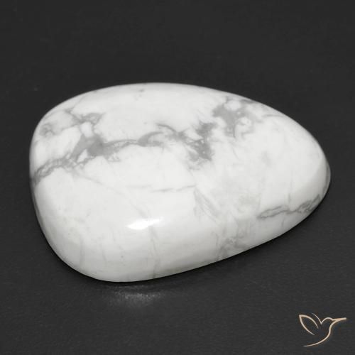 Howlite Blanc grisâtre naturelle Fantaisie, 20.73 ct, Opaque