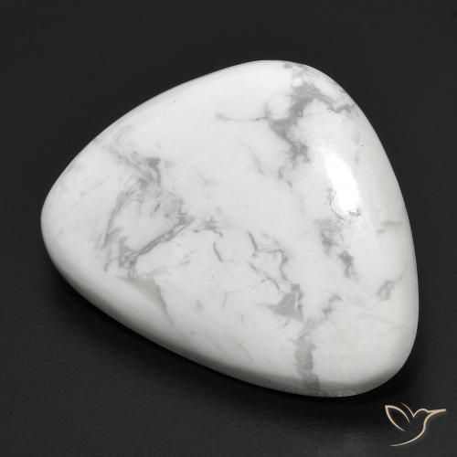 21.52ct Naturel Blanc grisâtre Howlite, Fantaisie, Opaque