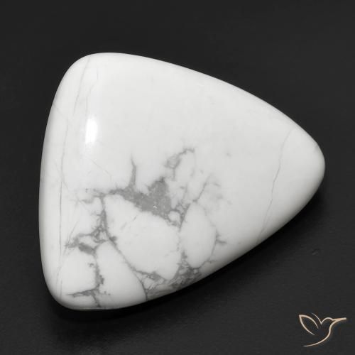 Howlite Blanc grisâtre naturelle Fantaisie, 17.01 ct, Opaque