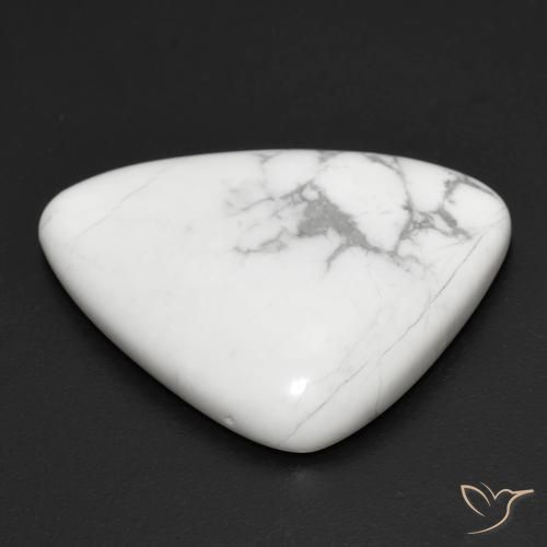 Howlite Blanc grisâtre naturelle Fantaisie, 17.01 ct, Opaque