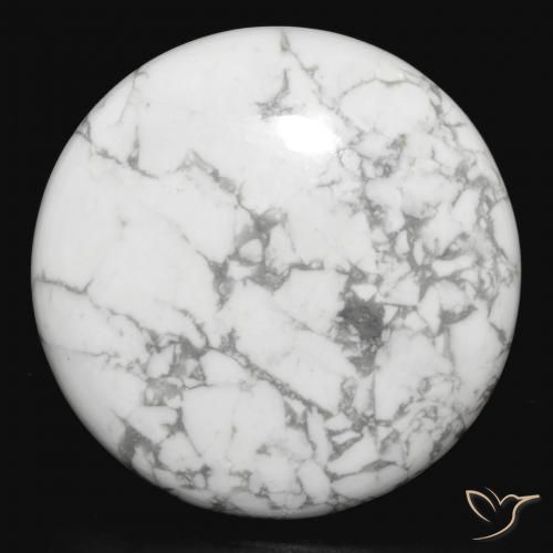 33.12ct Naturel Blanc grisâtre Howlite, Tour, Opaque
