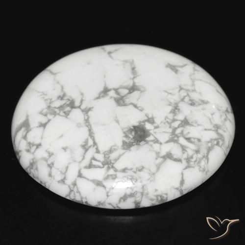 Howlite Blanc grisâtre naturelle Tour, 33.12 ct, Opaque
