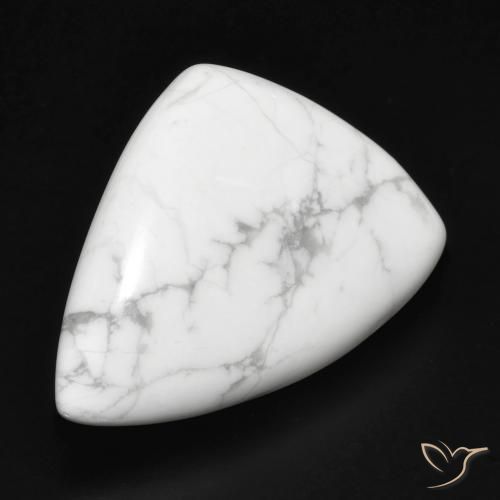 Howlite Blanc grisâtre naturelle Fantaisie, 23.73 ct, Opaque